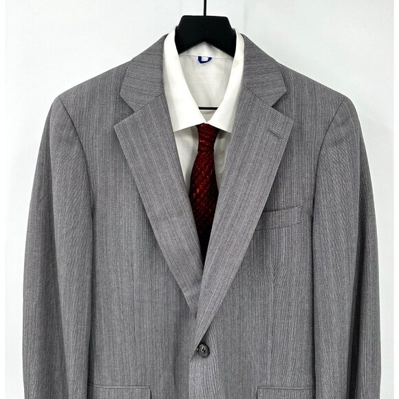 vintage 70s PAUL STUART jacket blazer sport coat wool designer gray 39R - Picture 2 of 11